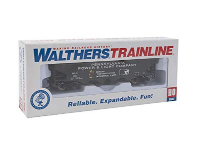 Walthers Trainline Offset Quad Hopper-Ready to Run-Pennsylvania Power & Light PPLX #170 931-1659 HO Scale Model Railroad - Freight Model - style: Pennsylvania Power & Light PPLX #170