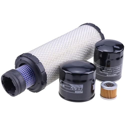 FridayParts Filter Kit Compatible for John Deere Compact Excavator 35D 50D With Yanmar 3TNV88-BNHB Engine Replacement