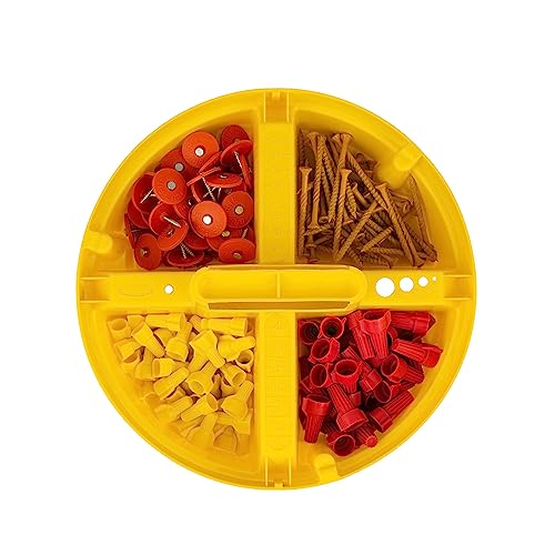 Bucket Boss - Bucket Stacker Small Parts Organizer, Bucket Organization (15051), Yellow (Pack of 2) - size: 1 Count (Pack of 2)