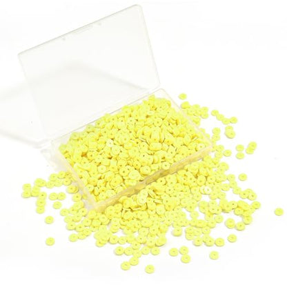 6mm Polymer Clay Beads for Bracelets Making 1000PCS - color: Neon green
