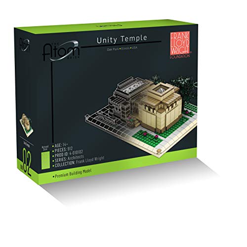 Atom Brick Unity Temple Building Set – Frank Lloyd Wright Model Kit