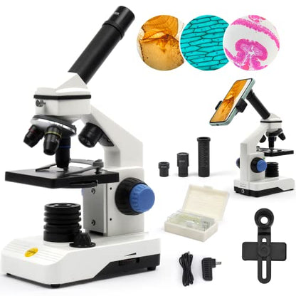SWIFT Microscope for Adults 80X-2000X Compound Monocular Kit - style: SS121 Microscope