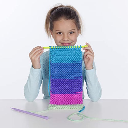 Creativity for Kids Learn to Knit Pocket Scarf - DIY Knitting Kit for Beginners, Kids Craft Kit - style: Pocket Scarf