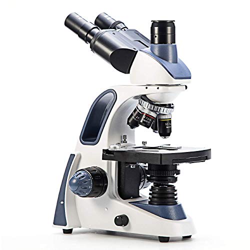 Swift SW380T 40X-2500X Magnification, Siedentopf Head, Research-Grade Trinocular Microscope Compound Lab with Wide-Field 10X/25X Eyepieces, Mechanical Stage, Ultra-Precise Focusing, Camera-Compatible - style: SW380T