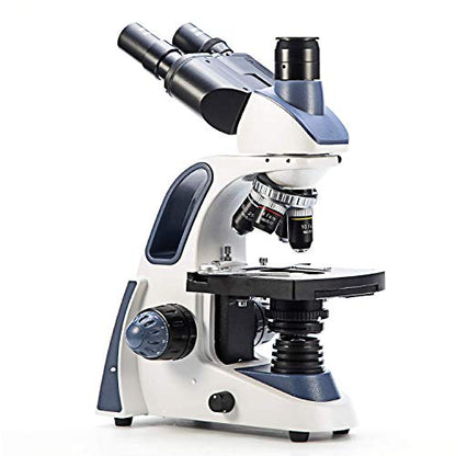Swift SW380T 40X-2500X Magnification, Siedentopf Head, Research-Grade Trinocular Microscope Compound Lab with Wide-Field 10X/25X Eyepieces, Mechanical Stage, Ultra-Precise Focusing, Camera-Compatible - style: SW380T