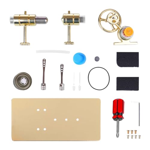 Stirling Engine Model Kit, DIY Assembly Metal Stirling Engine Kit Generator Model, Sterling Engines Building Set, Home Decor Christmas Birthday Gift Collectible for Adults - style: Type 6
