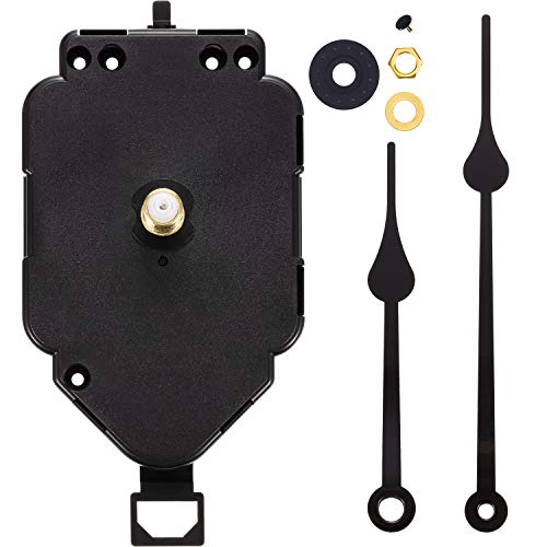 Hicarer Pendulum Clock Mechanism DIY Replacement Clock Movement Long Shaft Pendulum Quartz Hands Movement Mechanism Repair Kit for Kitchen Office(Shaft Length 4/5 Inch/ 20 Mm) - size: Shaft Length 4/ 5 Inch/ 20 mm
