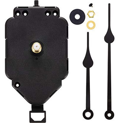 Hicarer Pendulum Clock Mechanism DIY Replacement Clock Movement Long Shaft Pendulum Quartz Hands Movement Mechanism Repair Kit for Kitchen Office(Shaft Length 4/5 Inch/ 20 Mm) - size: Shaft Length 4/ 5 Inch/ 20 mm