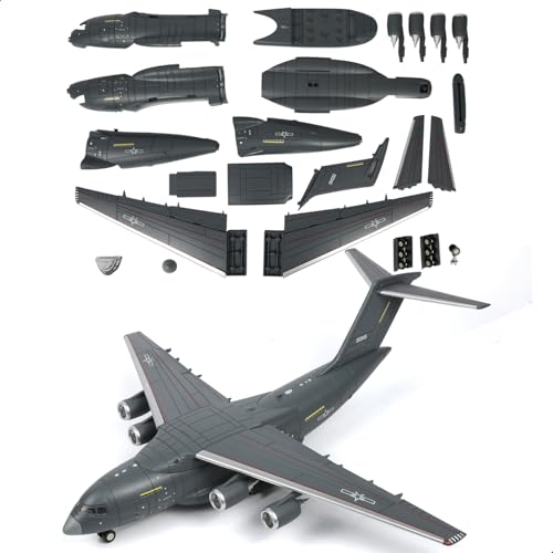 1:100 Scale Y-20 Transport Aircraft Quick Assembly Model Kit - color: 3.y-20
