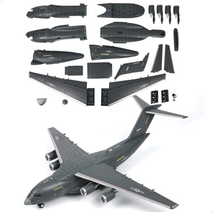 1:100 Scale Y-20 Transport Aircraft Quick Assembly Model Kit - color: 3.y-20