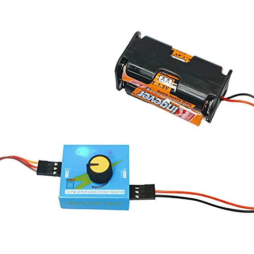 Servo Motor Tester Kit | 180 Degree 9g Servo Motor + RC Servo Tester Controller + 6V Battery Holder
