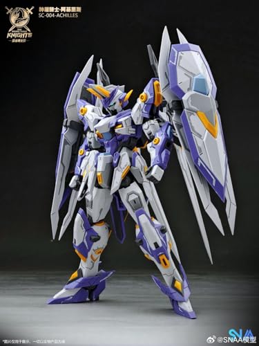 Funtasy Planet Action Figures 1/144 Scale Model Kits for Adults, SNAA Aegis Knight-Achilles, Mecha Model Kit Articulated Figures Assembled Mode - color: Achilles
