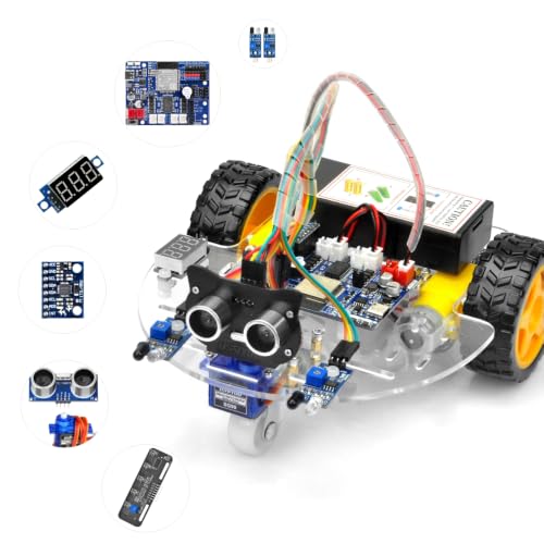 OSOYOO Espro 2WD Robot Car Kit for Arduino ESP32 STEM Learning w/Tutorials