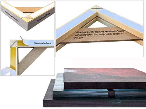 Texas Art DIY Wood Stretcher Bars for Canvas, Solid Wood Frame Kit, Easy to Assemble, Gallery Wrap for Oil Painting, Wall Posters, Customized Wooden Frame Kit for Diamond Painting, White, 10 x 16 - size: 10"x16"