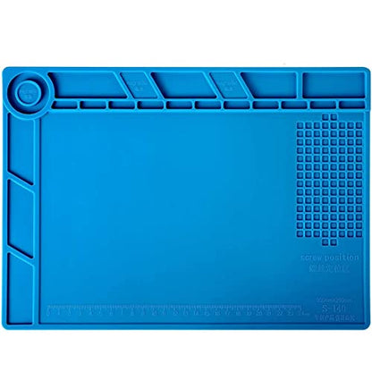 Kaisiking Magnetic Soldering Mat for Electronics Repair, 13.8 x 9.8 inch - color: 140 Soldering Mat Kit
