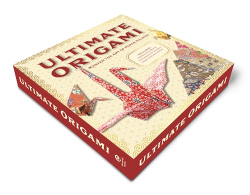 The Ultimate Origami Kit: Master the Art of Paper Folding - Includes: Instruction Book, 100 Pieces of Double Sided Origami Paper