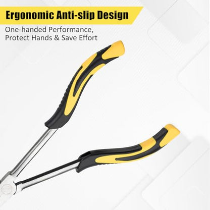 Long Needle Nose Pliers-11’’, for Home,Fishing, Jewelry,Crafts, 1pcs - size: One-11in