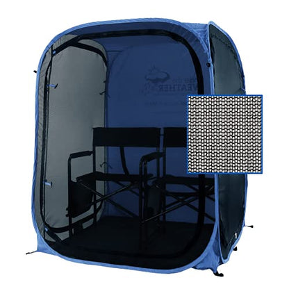 WeatherPod® MyPod™ Mesh 1-Person Pop-Up Sports Shelter - color: Navy, size: X-Large