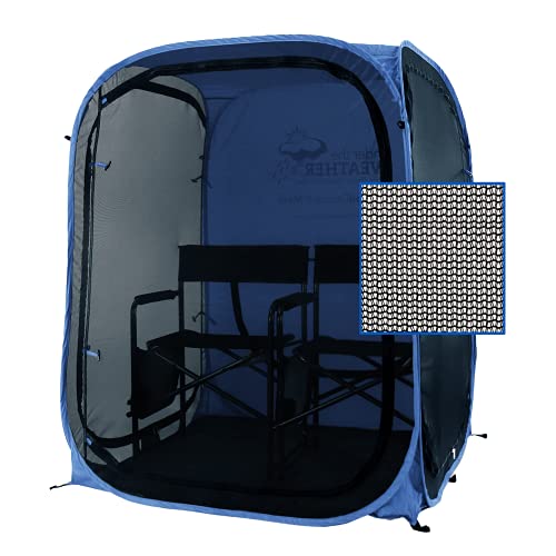 WeatherPod® MyPod™ Mesh 1-Person Pop-Up Sports Shelter - color: Navy, size: X-Large