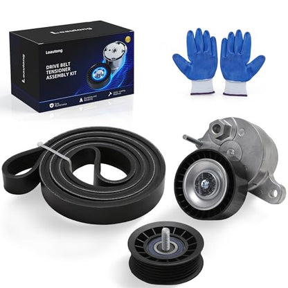 Serpentine Belt Tensioner Pulley Kit for Mercedes-Benz E350 V6 3.5L 2014
