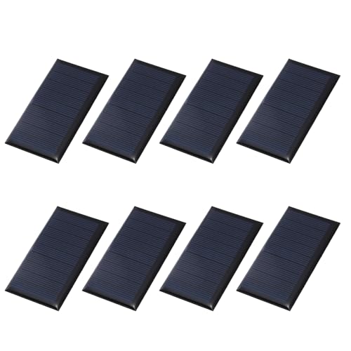 MECCANIXITY 8Pcs 4.5V 0.36W 80mA Mini Solar Panels, Small Solar Photovoltaic Power Cells Charge DIY Electric Toy Materials Kits - style: 4.5V 0.36W 0.08A