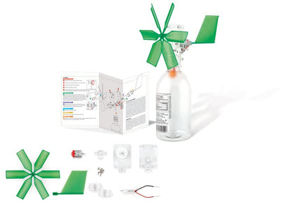 4M Toysmith, Green Science Windmill Generator Kit, DIY Science Kit With LED Lights, For Boys & Girls Ages 8+ (Packaging May Vary) - style: Windmill Generator Kit