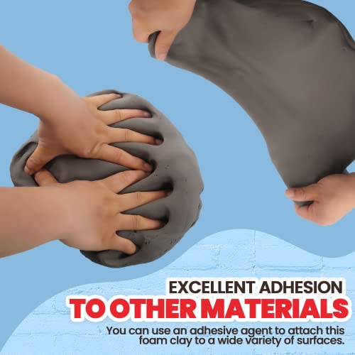3.3 lbs Moldable Cosplay Foam Clay (Gray) - Air-Dry High Density for Intricate Designs Dries Evenly Within 24-48 Hours Sandable and Paintable - color: Gray, size: 1500g