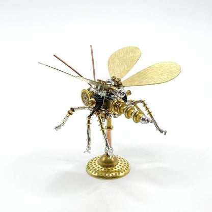 Steampunk Mechanical Insect Butterfly 3D Metal Puzzle Model Kits for Adults 150+ Parts Stunning Desk Decor Christmas & Birthday Gift for Men Adults Hobbyists (Butterfly-HD5) - style: Butterfly-HD5