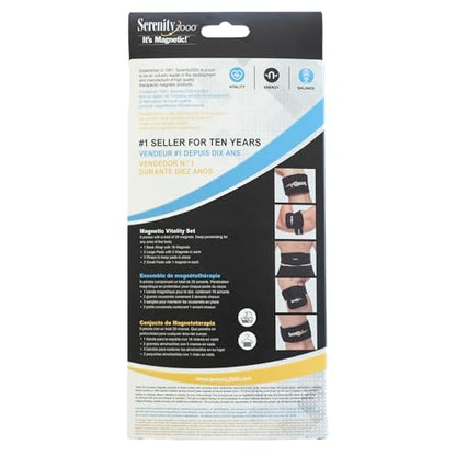 SERENITY2000 Full Body Magnetic Vitality Set, Large (Waist up to 50") - size: Large - Waist up to 50"