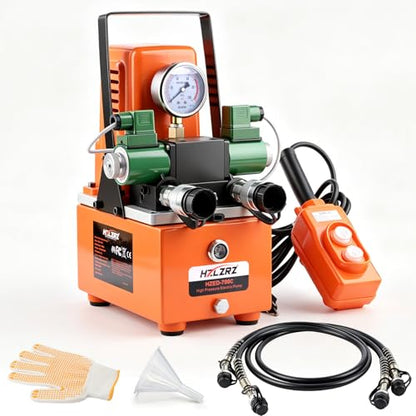 HZLZRZ Mini Double Acting Electric Hydraulic Pump with CR-400 Connector - style: HZED—700C