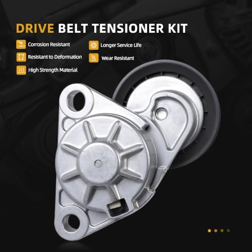 Serpentine Belt Tensioner Idler Pulley Kit #38194 36225 90K-38194 - size: 1997-2004 for Corvette