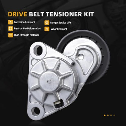 Serpentine Belt Tensioner Idler Pulley Kit #38194 36225 90K-38194 - size: 1997-2004 for Corvette
