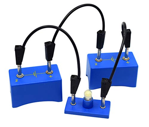 EISCO Primary Basic Electricity Kit - Includes Connecting Leads, Bulb & Cell Holders, Press & Two-Way Switches & Activity Guide - Materials for 6 Students