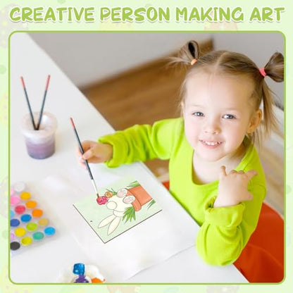 COCHIE 10 Pieces Large Easter Unfinished Wood Crafts to Paint for Adults, Bulk Predrilled Wooden Ornaments for Painting, Bunny Duck Eggs Paintable Wood Slices Craft Supplies with Ropes - color: Easter