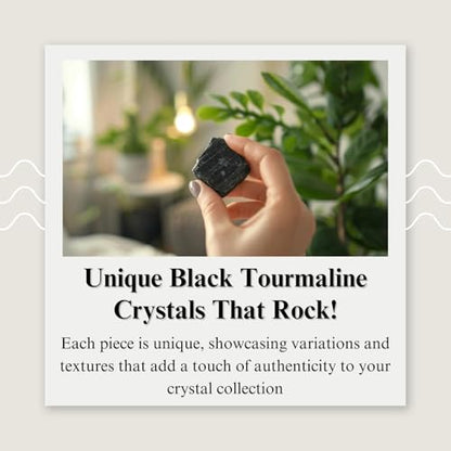 Crystals, Rocks, Crystals and Healing Stones, Witchcraft Supplies, Healing Crystals, Stones, Healing Stones, Rock Collection, Agate, Raw Stones (Black Tourmaline, 2 Pcs) - color: Black Tourmaline