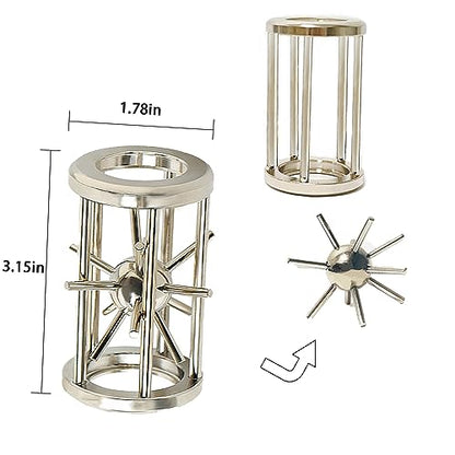 Metal Brain Teasers Puzzles for Adults Gift 3D Metal Puzzles Set