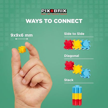 Pix Brix Pixel Puzzle Building Bricks, 3,000 Piece Container, Dark Palette - color: Dark, size: 3000pc