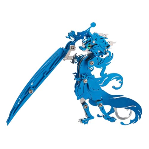 3D Metal Puzzle The Meow Meow Family General Cat, Blue - color: General Cat Blue