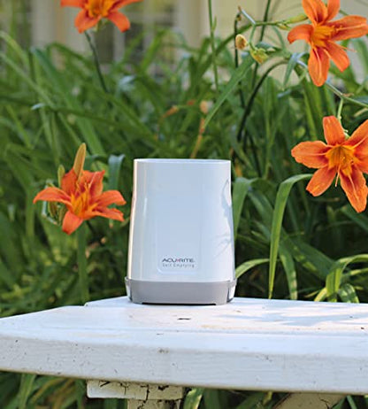 AcuRite (02446M) Self-Emptying Wireless Rain Gauge with Indoor Display - color: Vertical Display, size: Vertical Display