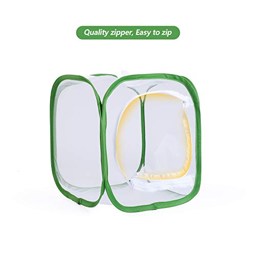 Butterfly Habitat Insect Cage Full Mesh, Small, 12 x 12 x 12 Inches - size: 12" x 12" x 12"