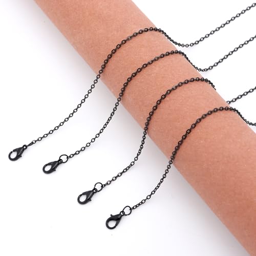 Lemonkey 33 Feet Black Chains for Jewelry Making,Necklace & Craft - color: Black, size: 3mm