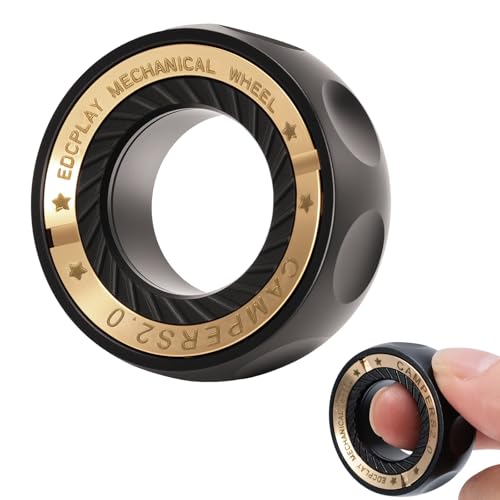 EDC Metal Fidget Spinnners Ring Toy for Adults & Boys Stress Relief Gifts