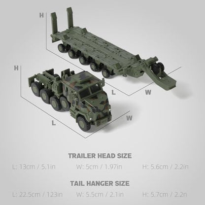 SEBUNAS 1/72 Scale M1070 (Green) Military Truck Quick Build Model - color: 9.M1070 GREEN