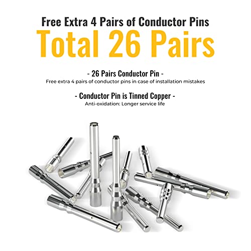 BougeRV 44 PCS 8AWG Solar Connectors with Spanners IP68 Waterproof - size: 22 Pairs 8AWG Male/Female & 1 pair of spanners