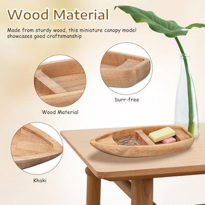 Toyvian Wooden Sailboat Model Kit, Unfinished Wood Boat for DIY Crafts