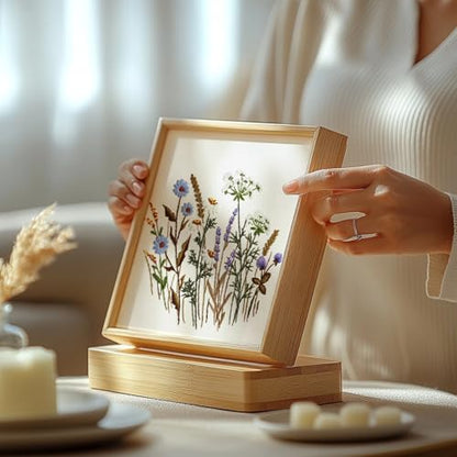 COCOMOX Floral Embroidery Kit for Beginners, Cross Stitch Practice Kits - color: Floral pattern