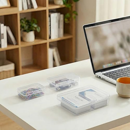 LJY 24 Plastic Boxes, 4 Sizes for Diamond Painting - color: Clear