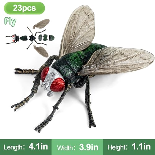 7 Pcs Lifelike 3D Insect Puzzle Toys,1:1 Scale Replica Bug Building Blocks,Slot-Together Assembly Educational Figures,Ideal Gift for Boys Girls Ages 5 6 7 8+,Perfect for Classroom and Party - style: 3D Insect Puzzle