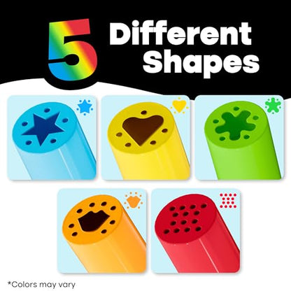 Hygloss 5-Piece Dough Extruder Set for Kids, Colorful Fun Shape Makers - color: Extruders (5 Pcs.)