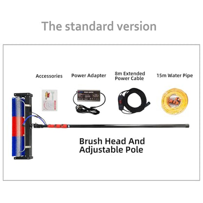 Solar Panel Cleaning Roller Brush (18FT-Inverter) - size: 18FT-inverter